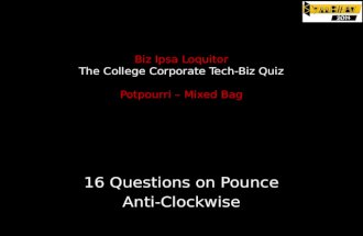 symbhav 2014 - tech and business quiz - 16 questions - anti-clockwise
