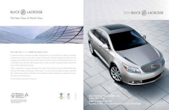 2010 Buick LaCrosse Brochure Rochester