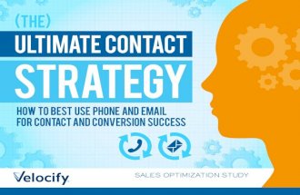 The Ultimate Contact Strategy in Sales
