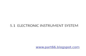 EASA PART 66 MODULE 5.1 : ELECTRONIC INSTRUMENT SYSTEMS