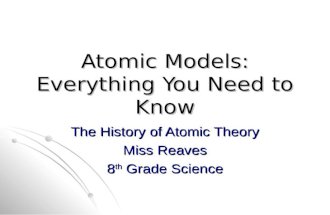 Atomic Models: Everything You Need to Know