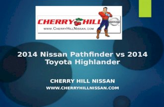 2014 Nissan Pathfinder vs 2014 Toyota Highlander
