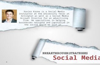 UTA Social Media Strategy Presentation
