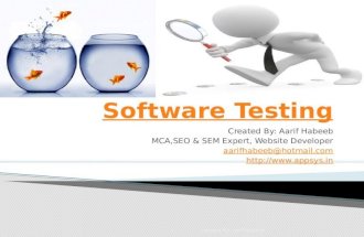 Basics of Software testing