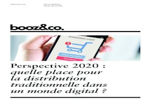 Perspective 2020 : quelle place pour la distribution traditionnelle dans un monde digital ?