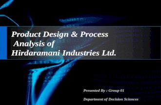 Product design & process analysis at Hirdaramini