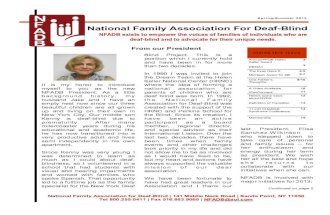 NFADB Spring 2013 newsletter