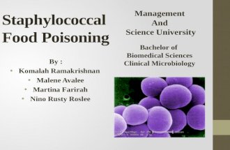 Staphylococcal food poisoning