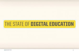 The State of Digital Education