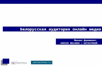 Belarusian Online Media Audience