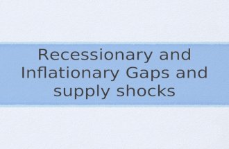 15.  recessionary and inflationary gaps and supply shock
