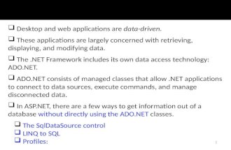 Ch06 ado.net fundamentals
