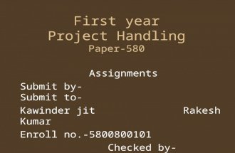 Project handling