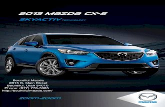 2013 Mazda CX-5 Brochure Utah| Ogden Mazda Dealer