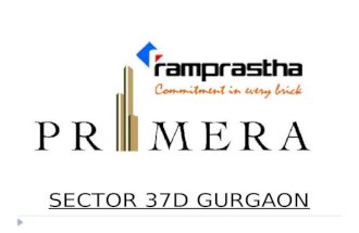 Own a 3bhk luxury flat in Ramprastrha primera sector 37d gurgaon