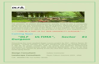 Dlf Brand new offering- The ultima sector 81 gurgaon @8826997787