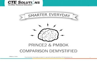 Prince2 & PMBOK Comparison Demystified