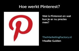 Wat is Pinterest en hoe werkt het?