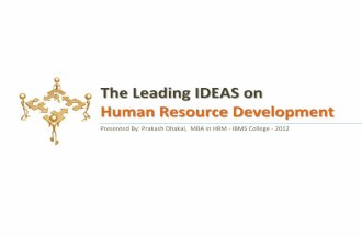 The leading ideas of HRD