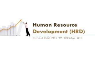 Human Resource Development (HRD)