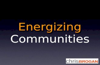 Energizing Online Communities