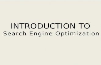 Introduction to search engine optimization