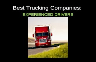Best Trucking Companies: Experienced Drivers