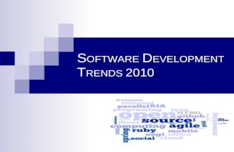 Software Development Trends 2010-2011