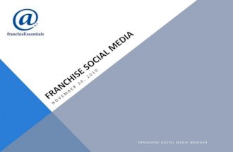 Franchise Social Media - Webinar Presentation