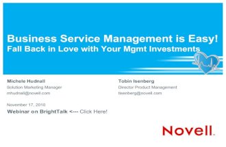 Business Service Management Made Easy!