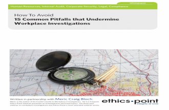 Whitepaper: How to Avoid 15 Common Pitfalls that Undermine Workplace Investigations