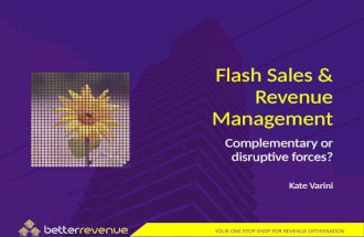 Revenue Management & Flash Sales: Complementary or disruptive?