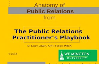Wilmington University Intro to Public Relations