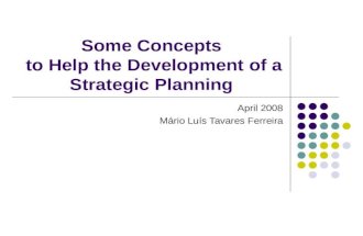 Strategic Planning Concepts