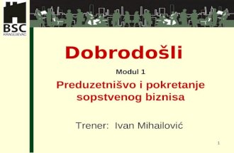 Ivan Mihailović - Preduzetništvo i pokretanje sopstvenog biznisa