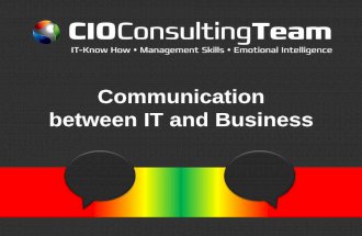 Communication between it and business