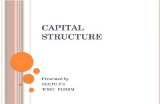Capital structure.