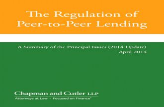The Regulation of Peer-to-Peer Lending