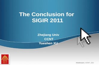 The Conclusion for sigir 2011
