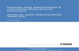 05. Physical Data Specification Template
