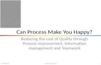 Can process make you happy - Unicom conference