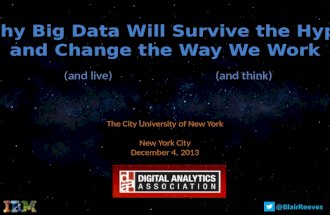 Why Big Data Will Survive the Hype - and Change the Way We Work