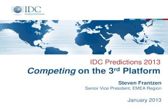 Predictions idc2013