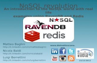 DotNetToscana: NoSQL Revolution - RavenDB