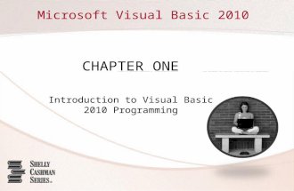 Chapter 01: Intro to VB2010 Programming