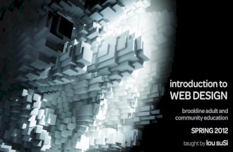 Introduction to Web Design, Week 1