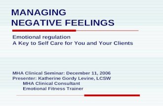 Emotional Regulation Lecture