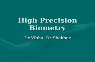 High Precision Biometry