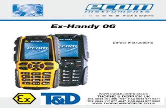Ecom EX Handy 06 ATEX Certified Hazardous Area Mobile Phone