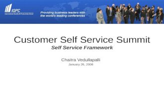 Customer Self Service  - 4C Framework